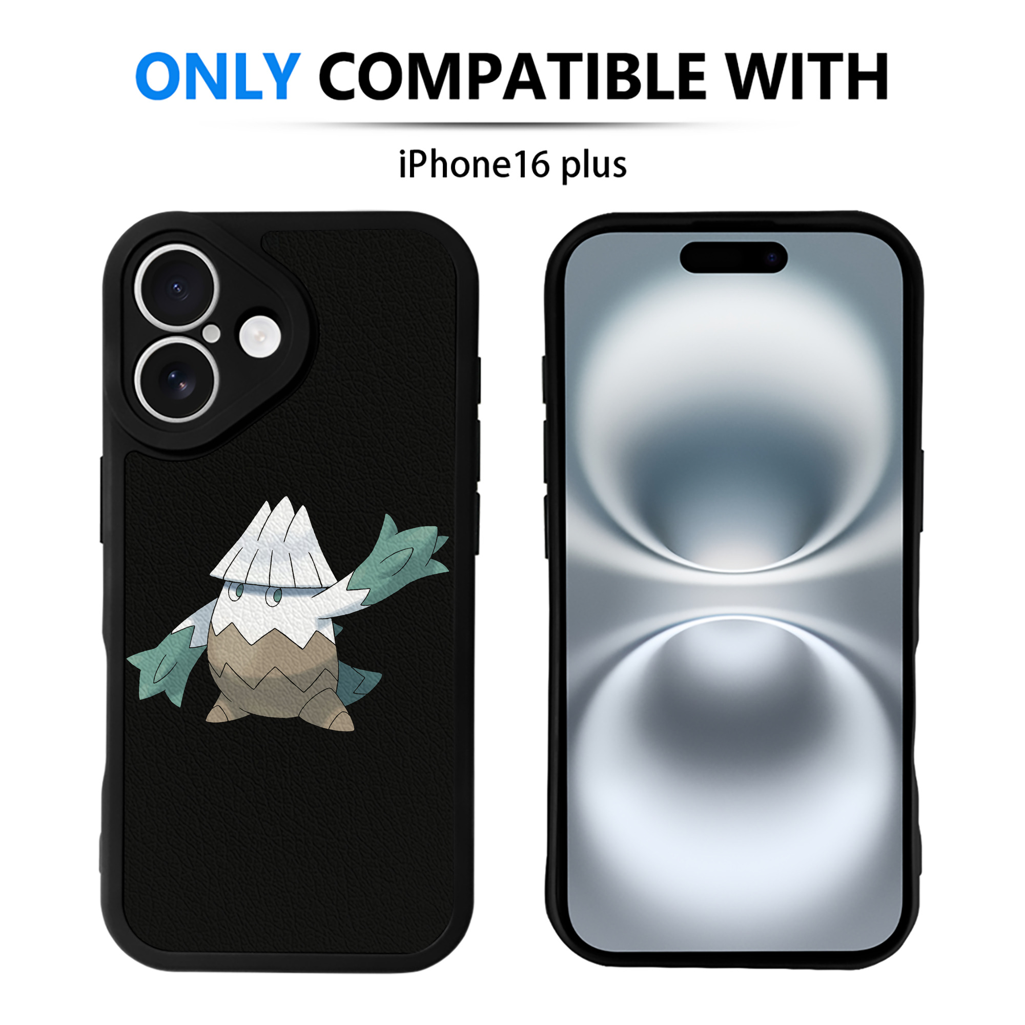 （画像用） ポケットモンスター Pokémon 【iPhone 16シリーズ対応】シリコンスマホケース（レザー調） 材質：シリコン